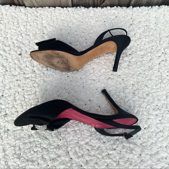 Kate Spade Open Tow sling back heels - Picture 4 of 7